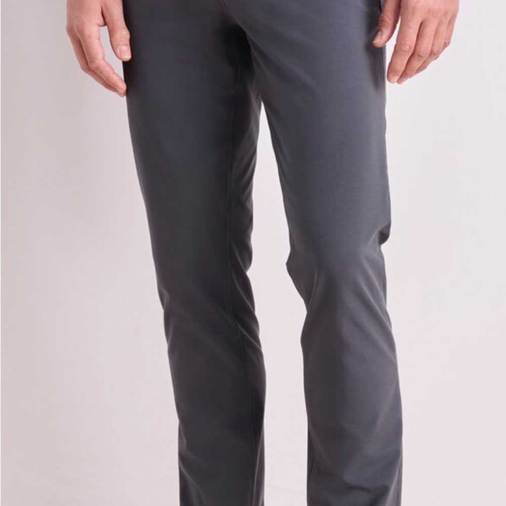 Men's Vineyard Vines Lightweight On-The-Go 5-Pocket Pants - Gray Slim Fit Pants